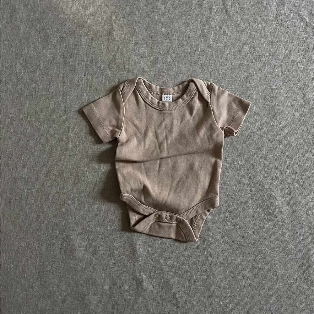 Colored Organics tan onesie